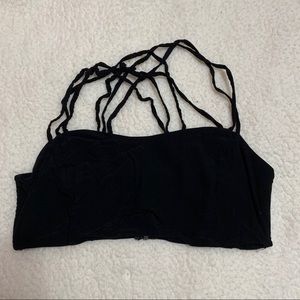💲STRAPPY BRALETTE W/ SMOCKED BACK AND ZIPPER